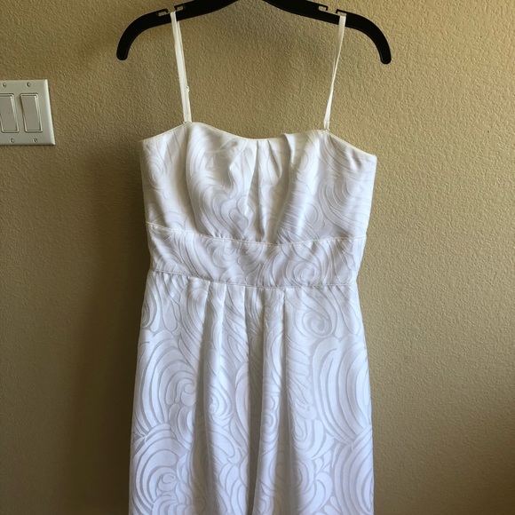 WHBM white dress with removable straps - Picture 3 of 3